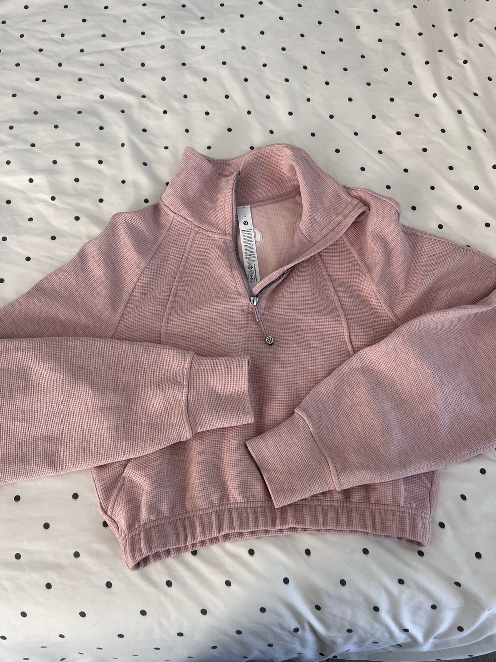 lululemon Dusty Pink Waffle Knit Scuba